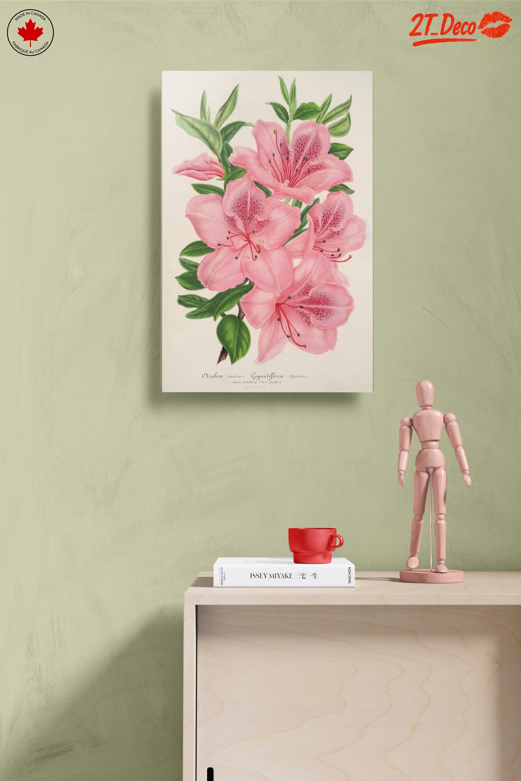 Beautiful Botanical Illustration of Pink Flowers - Image 14