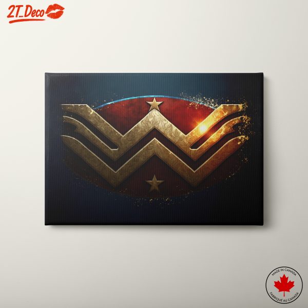 Wonder Woman Emblem Art Inspired by DC Comics