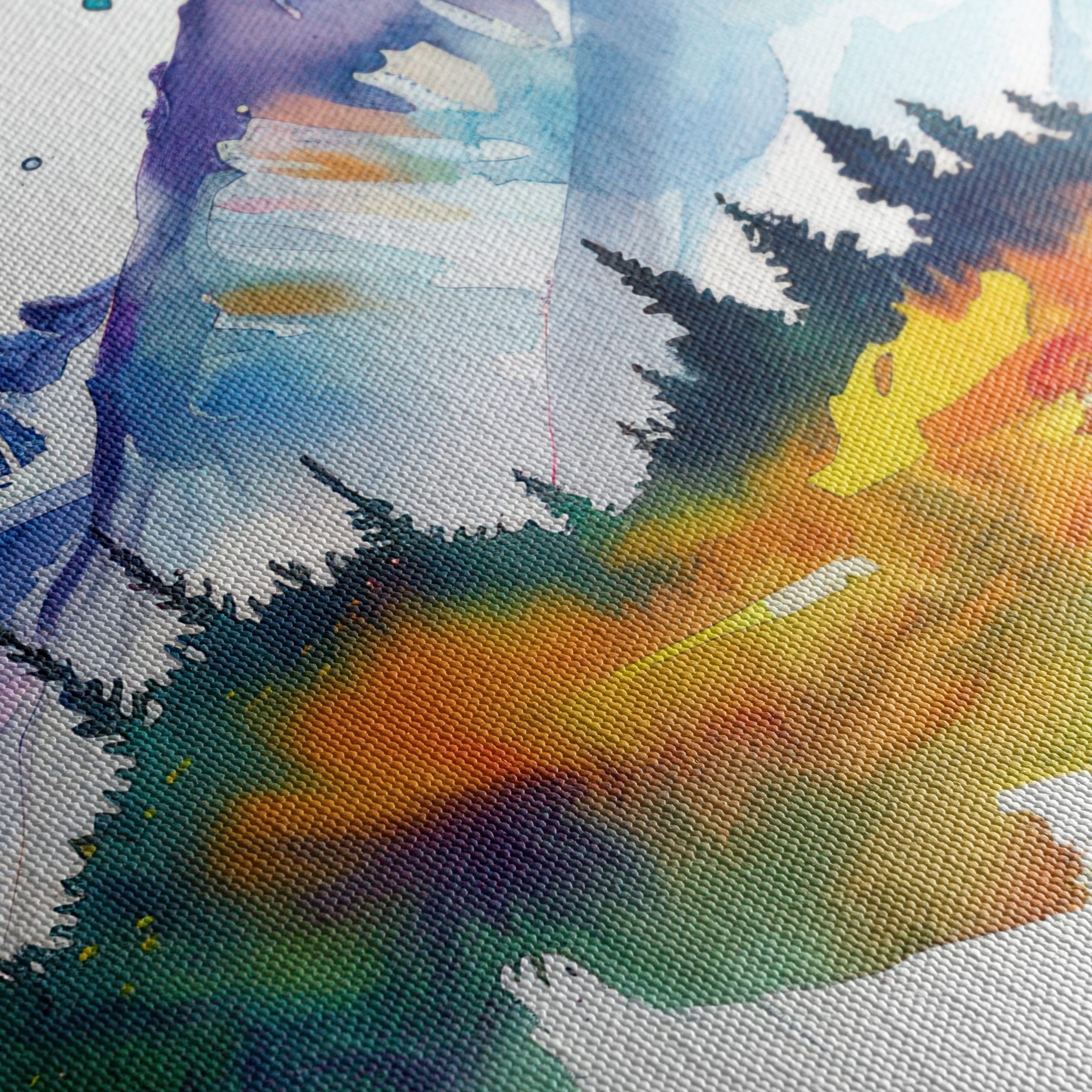 Vibrant Abstract Mountain Landscape - Image 5