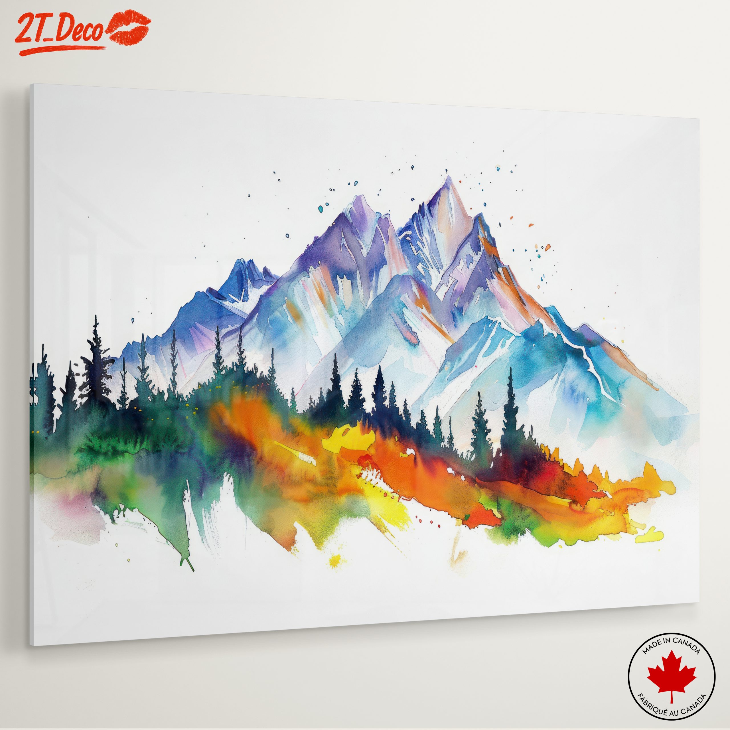 Vibrant Abstract Mountain Landscape - Image 6