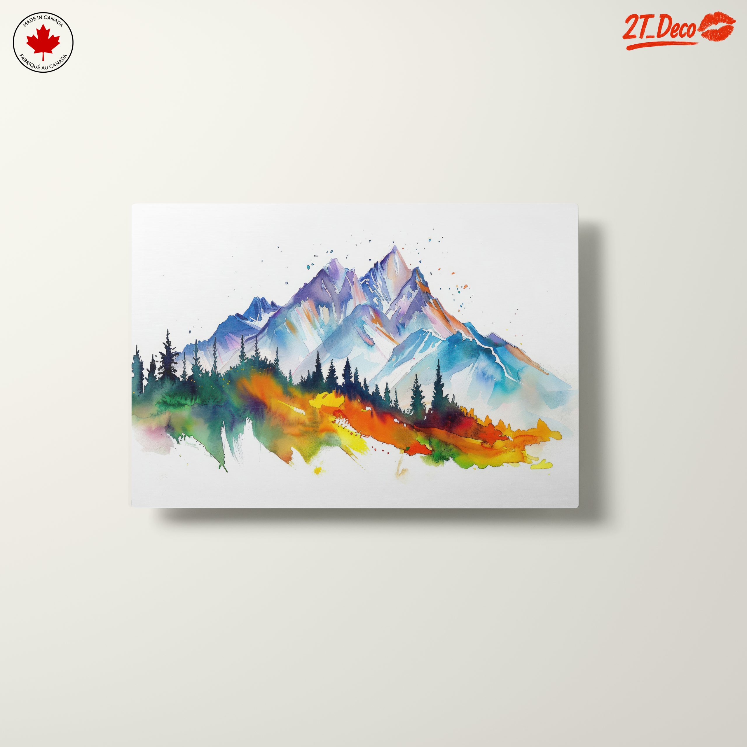 Vibrant Abstract Mountain Landscape - Image 10