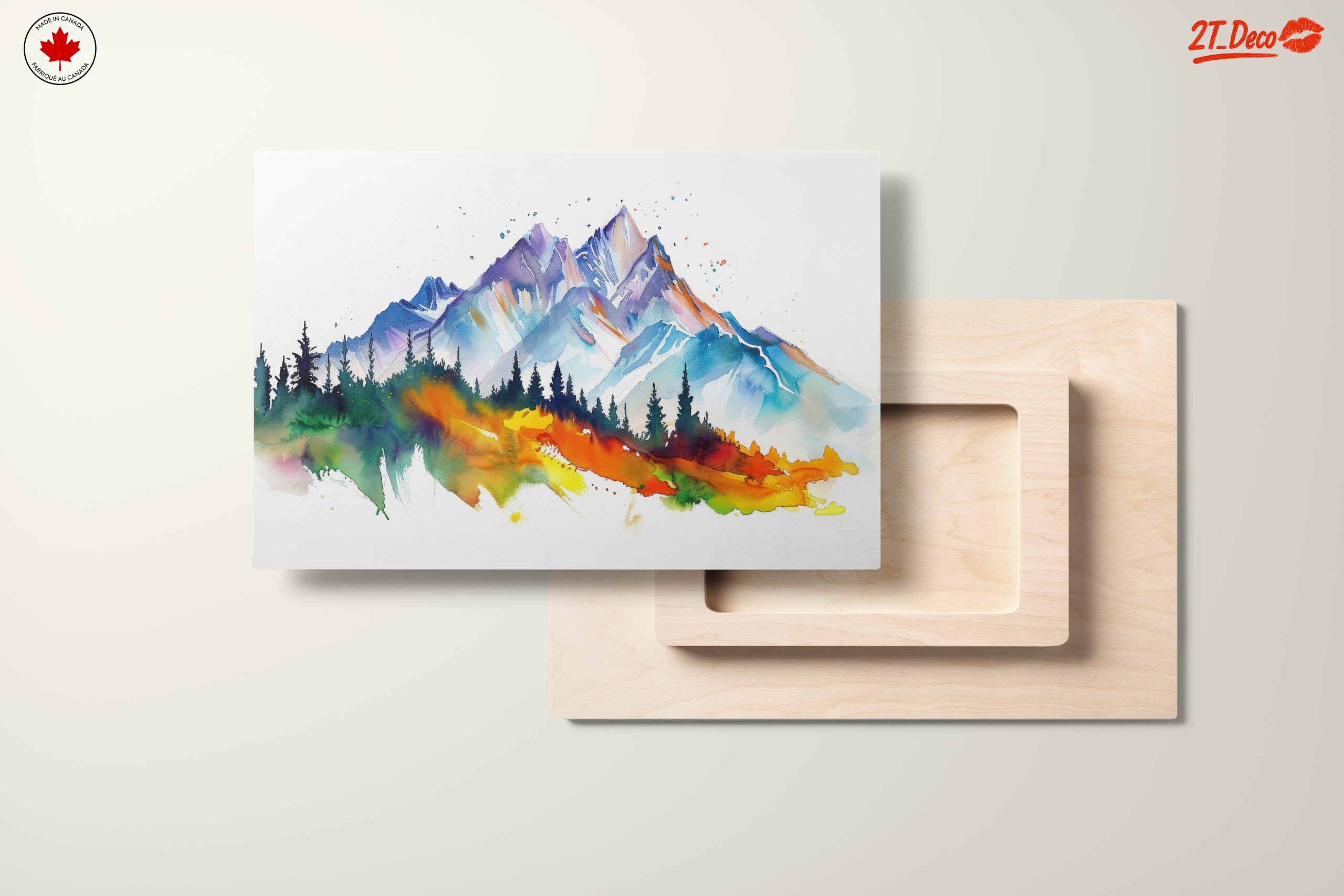 Vibrant Abstract Mountain Landscape - Image 11