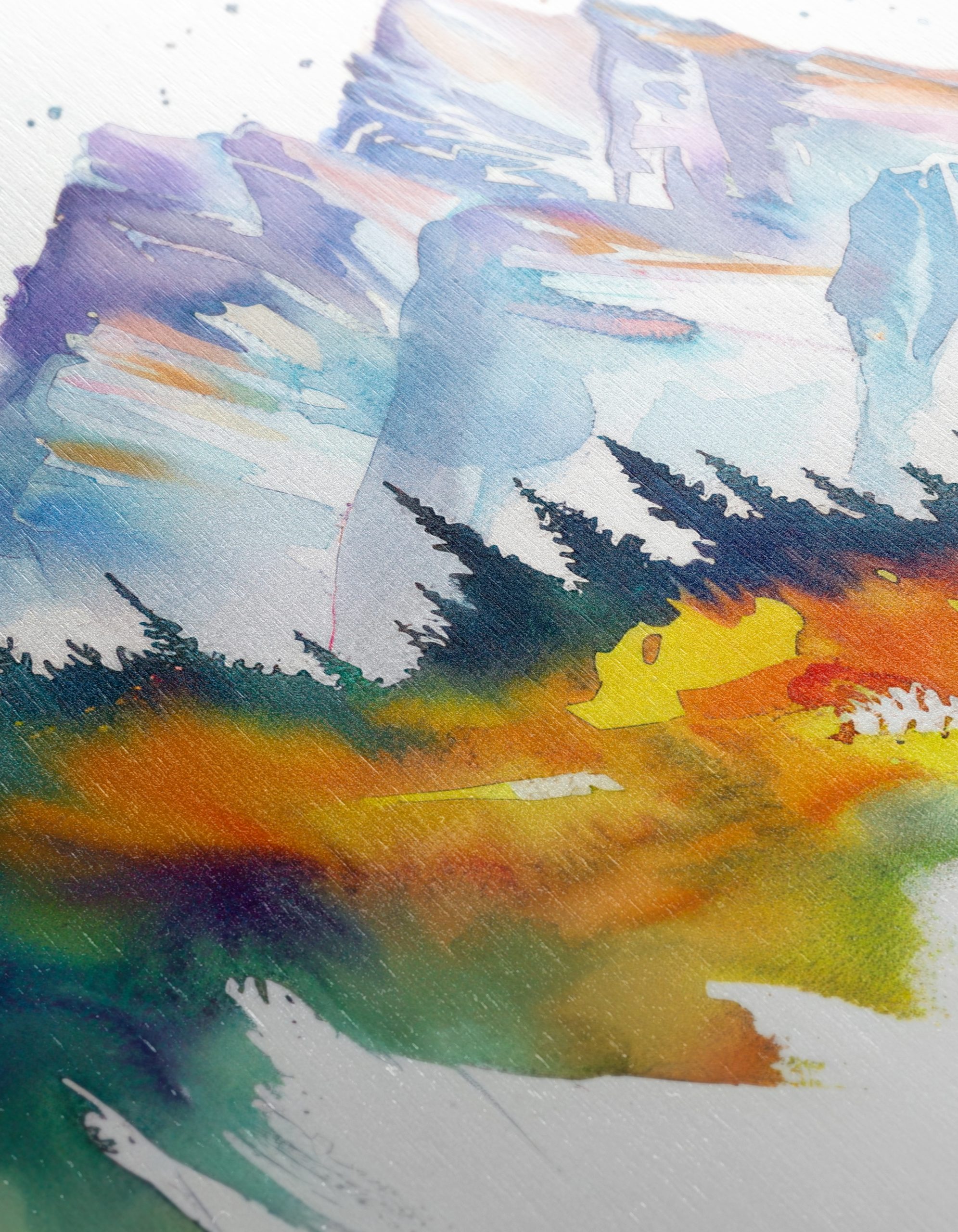Vibrant Abstract Mountain Landscape - Image 12