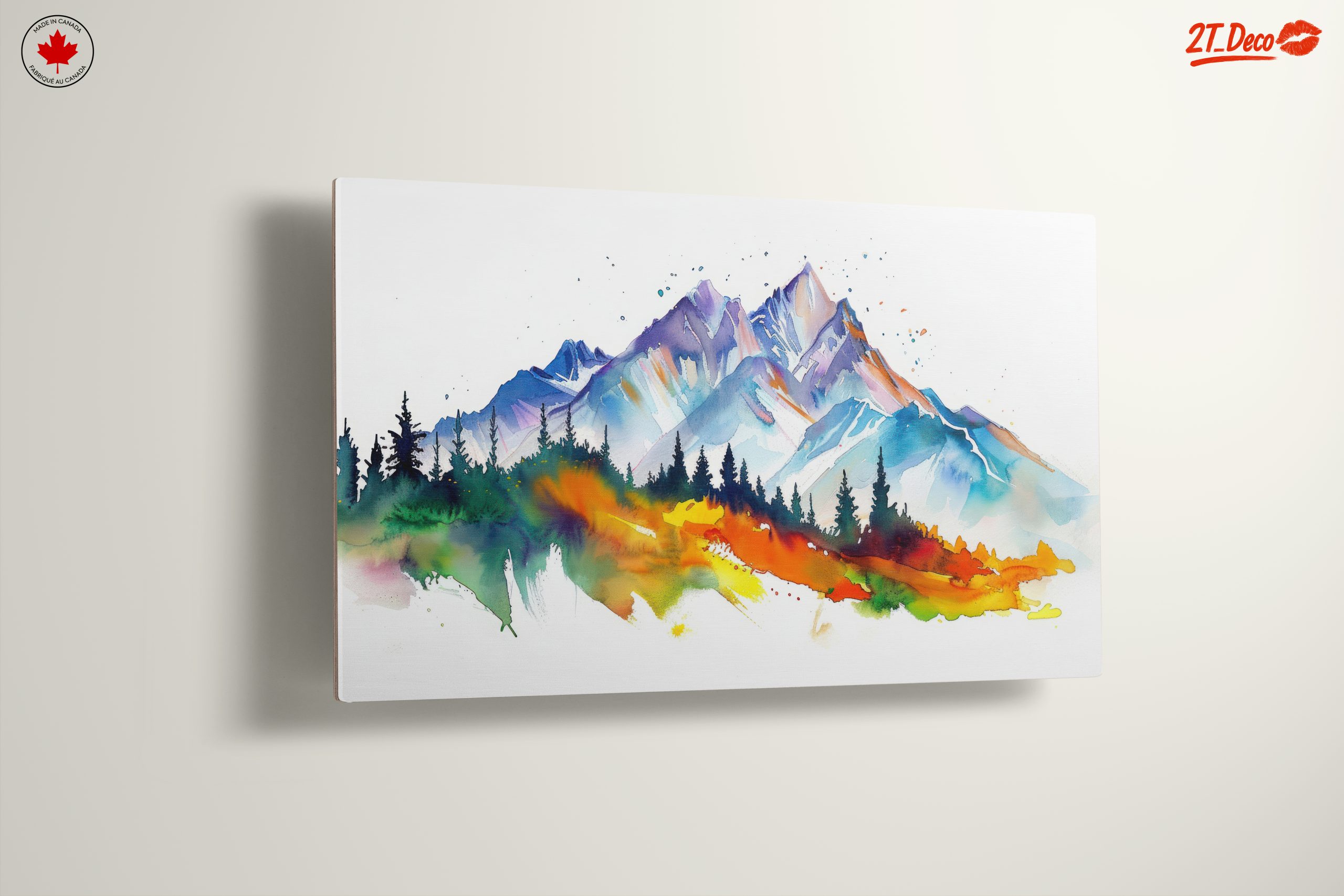 Vibrant Abstract Mountain Landscape - Image 13