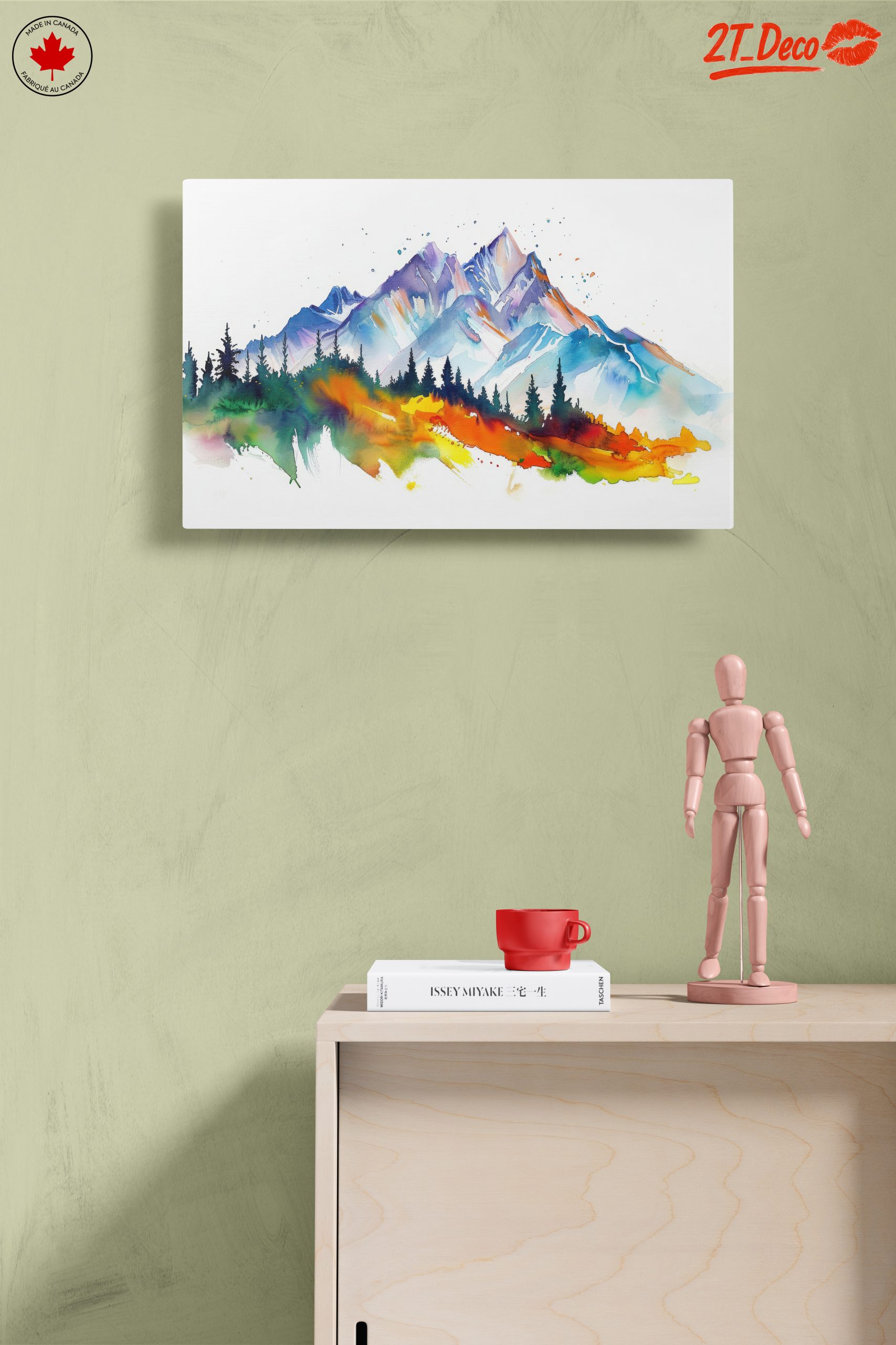Vibrant Abstract Mountain Landscape - Image 14