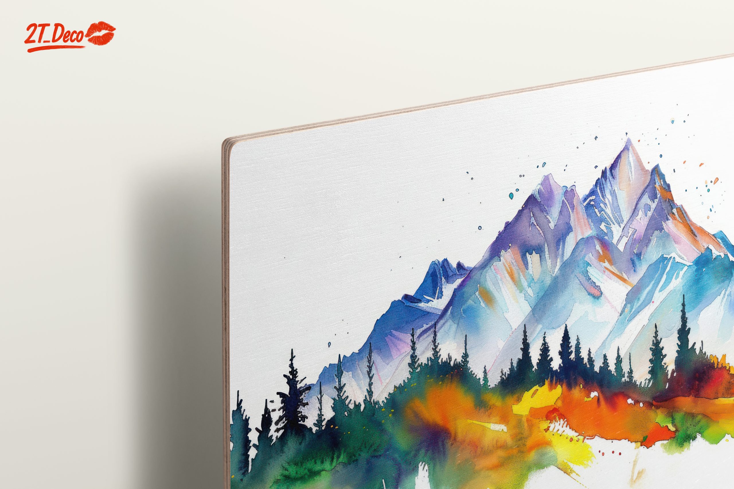 Vibrant Abstract Mountain Landscape - Image 15