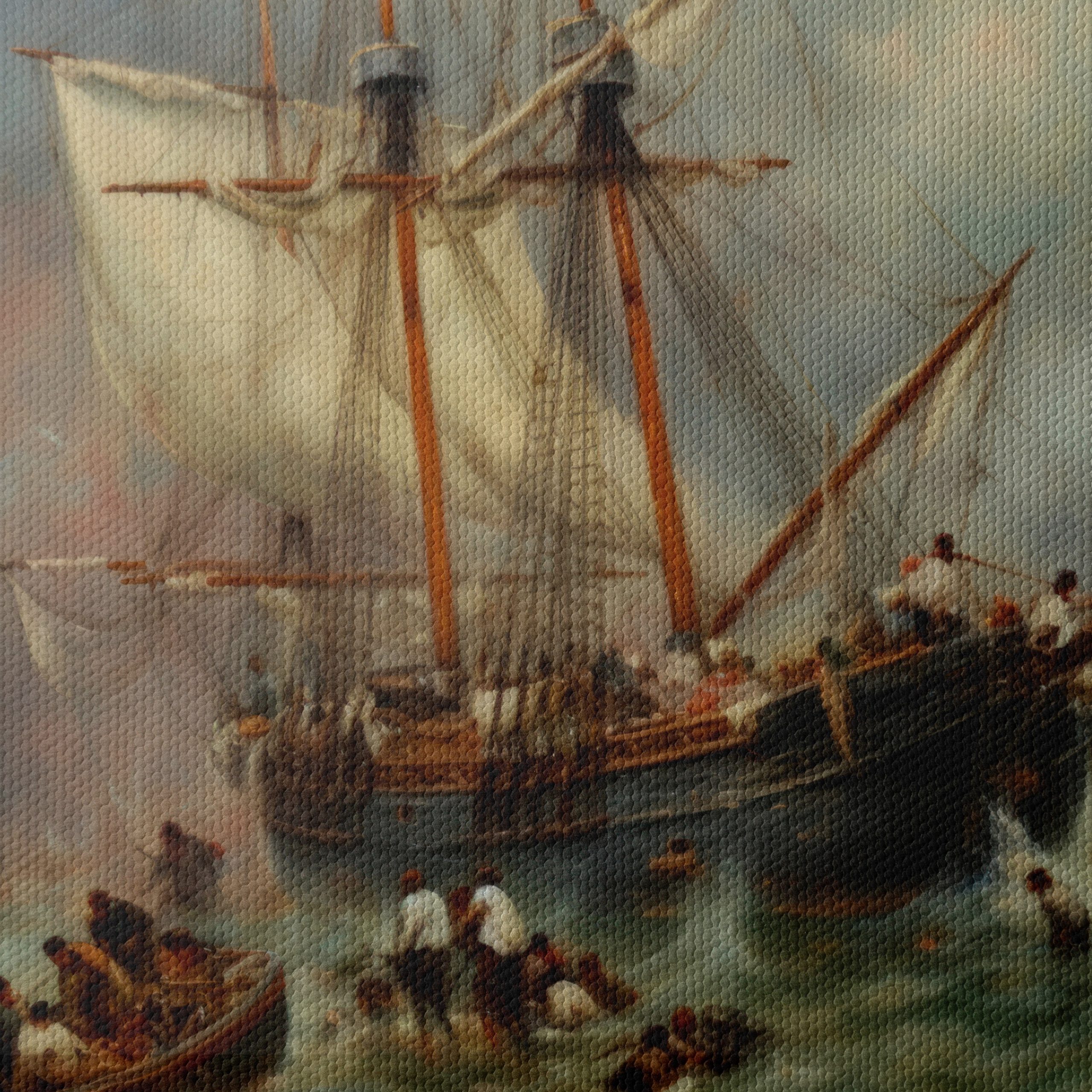 Dramatic Seascape with Ship in Storm - Image 4