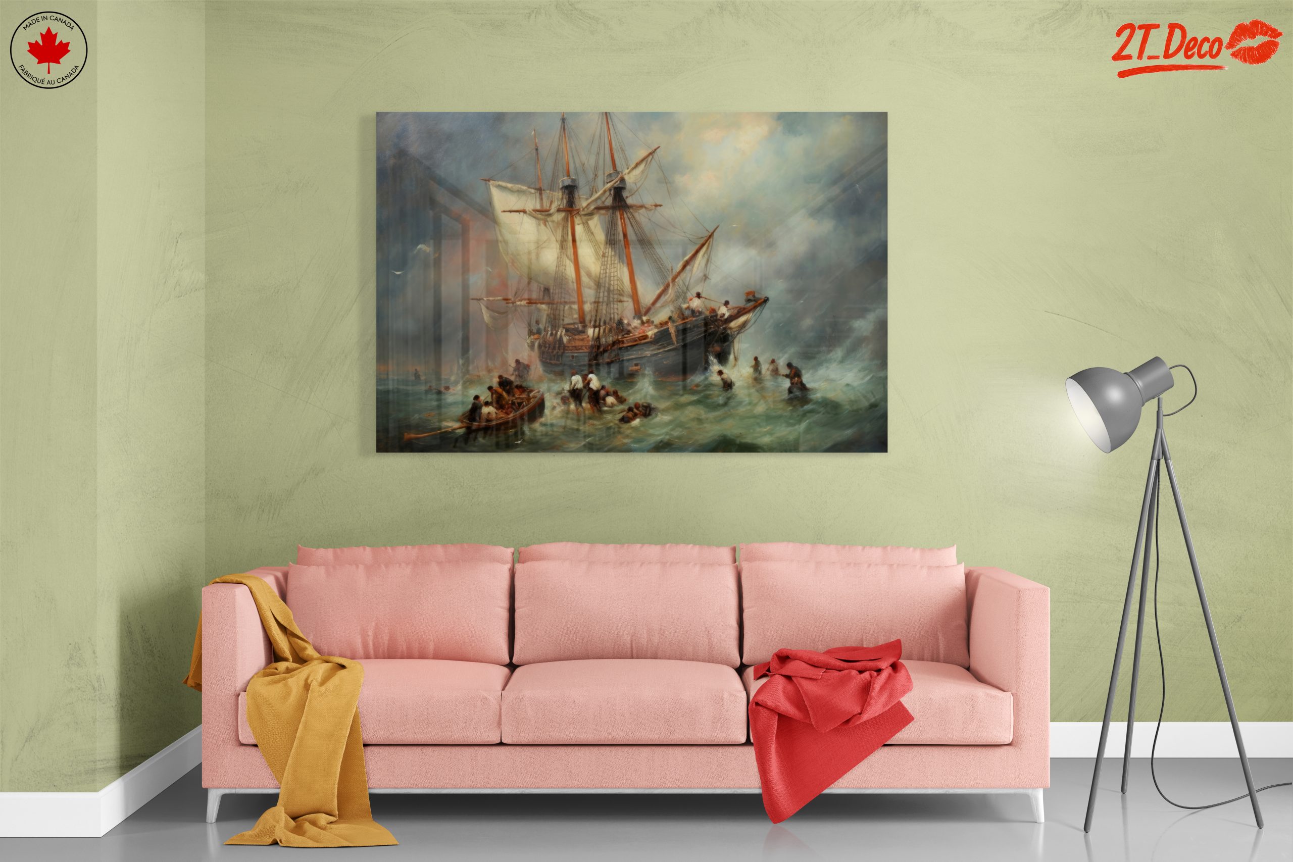 Dramatic Seascape with Ship in Storm - Image 7
