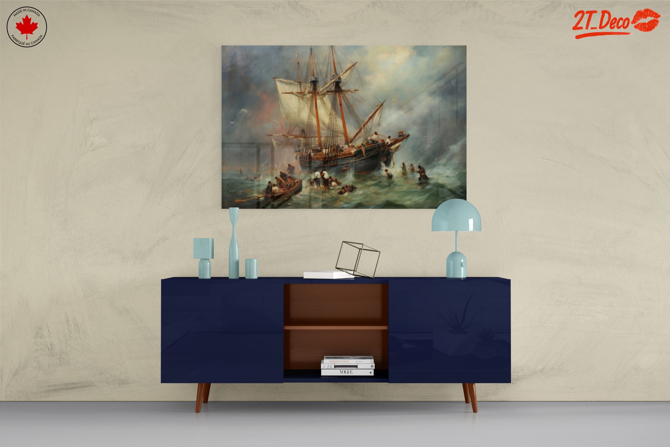 Dramatic Seascape with Ship in Storm - Image 8