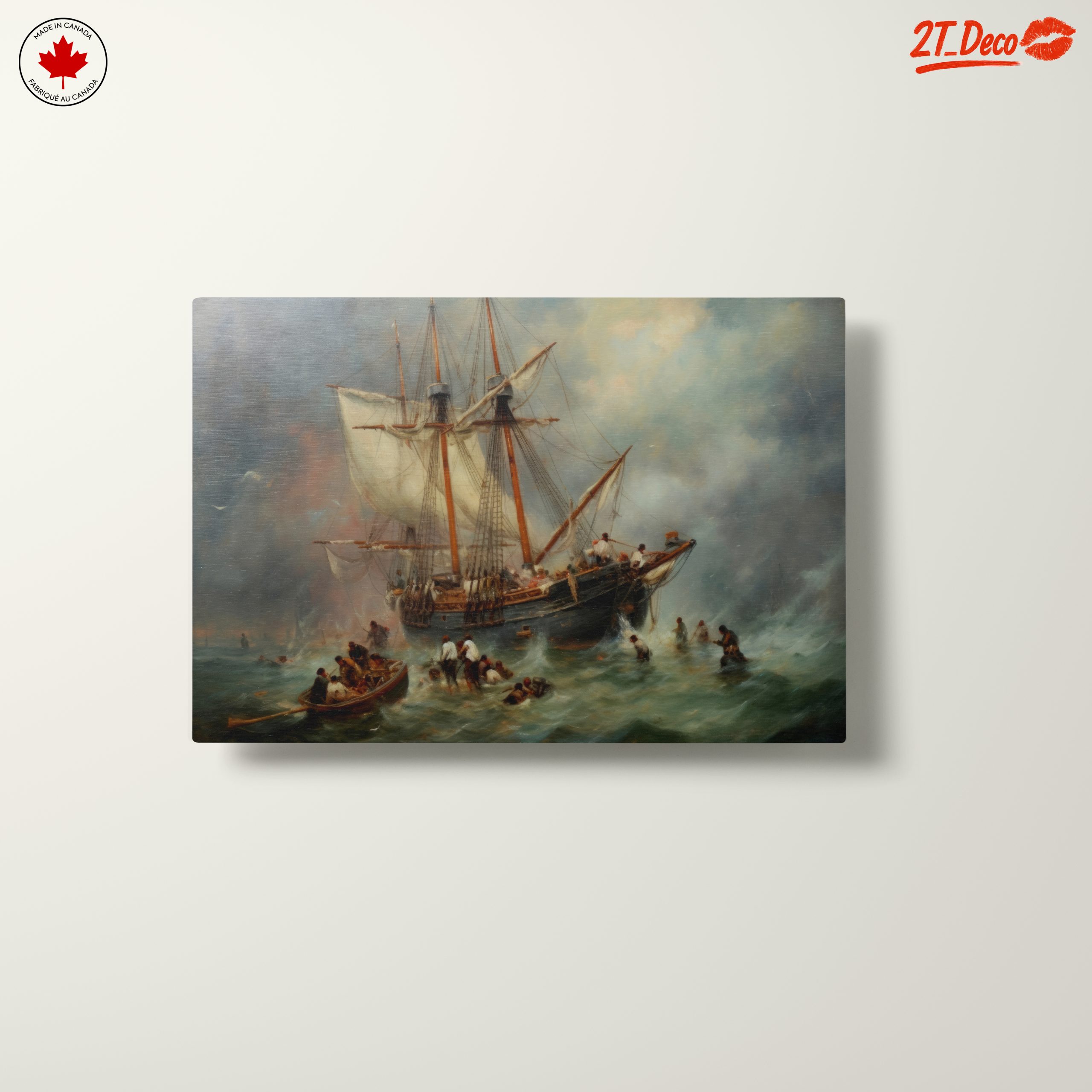 Dramatic Seascape with Ship in Storm - Image 10