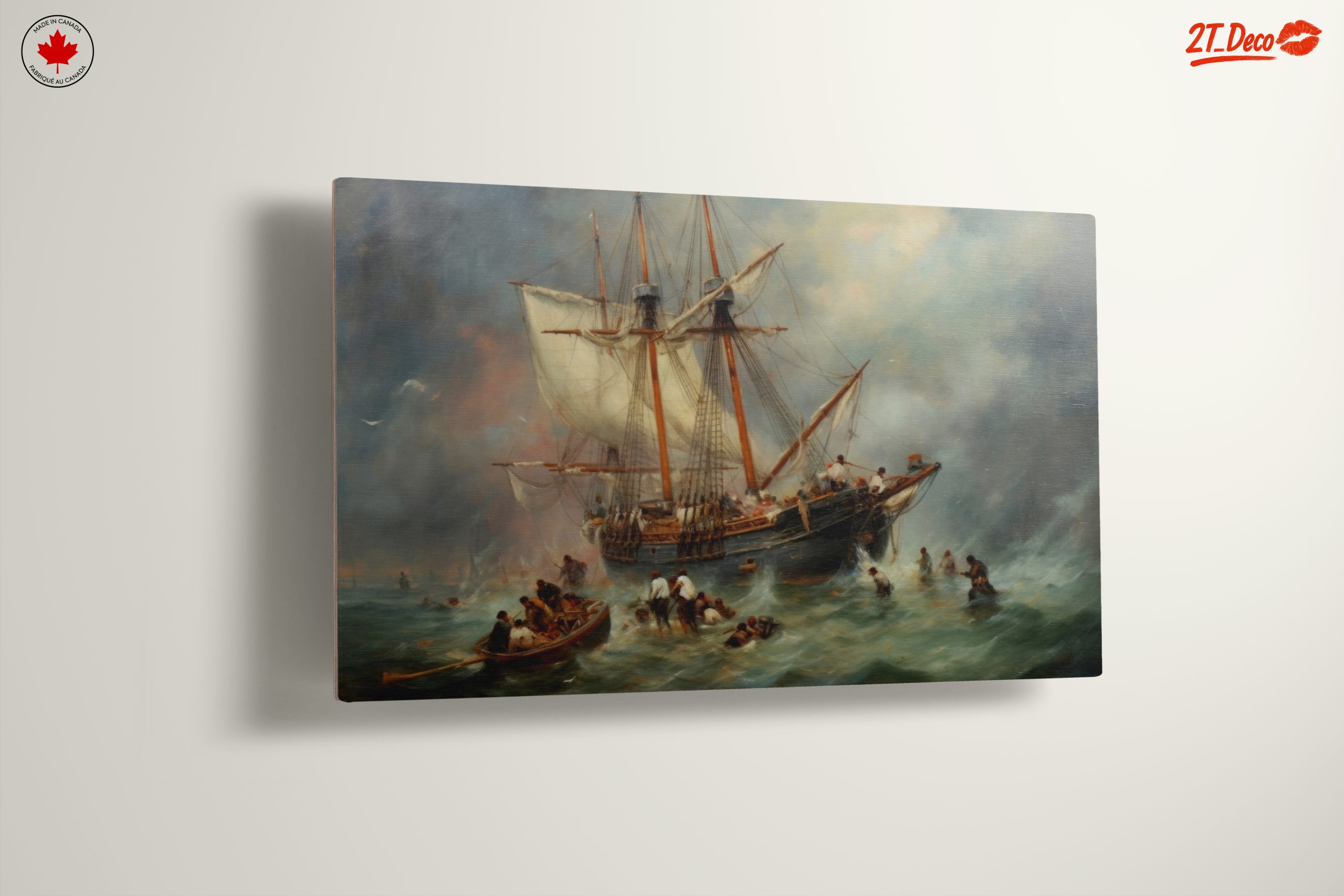 Dramatic Seascape with Ship in Storm - Image 13