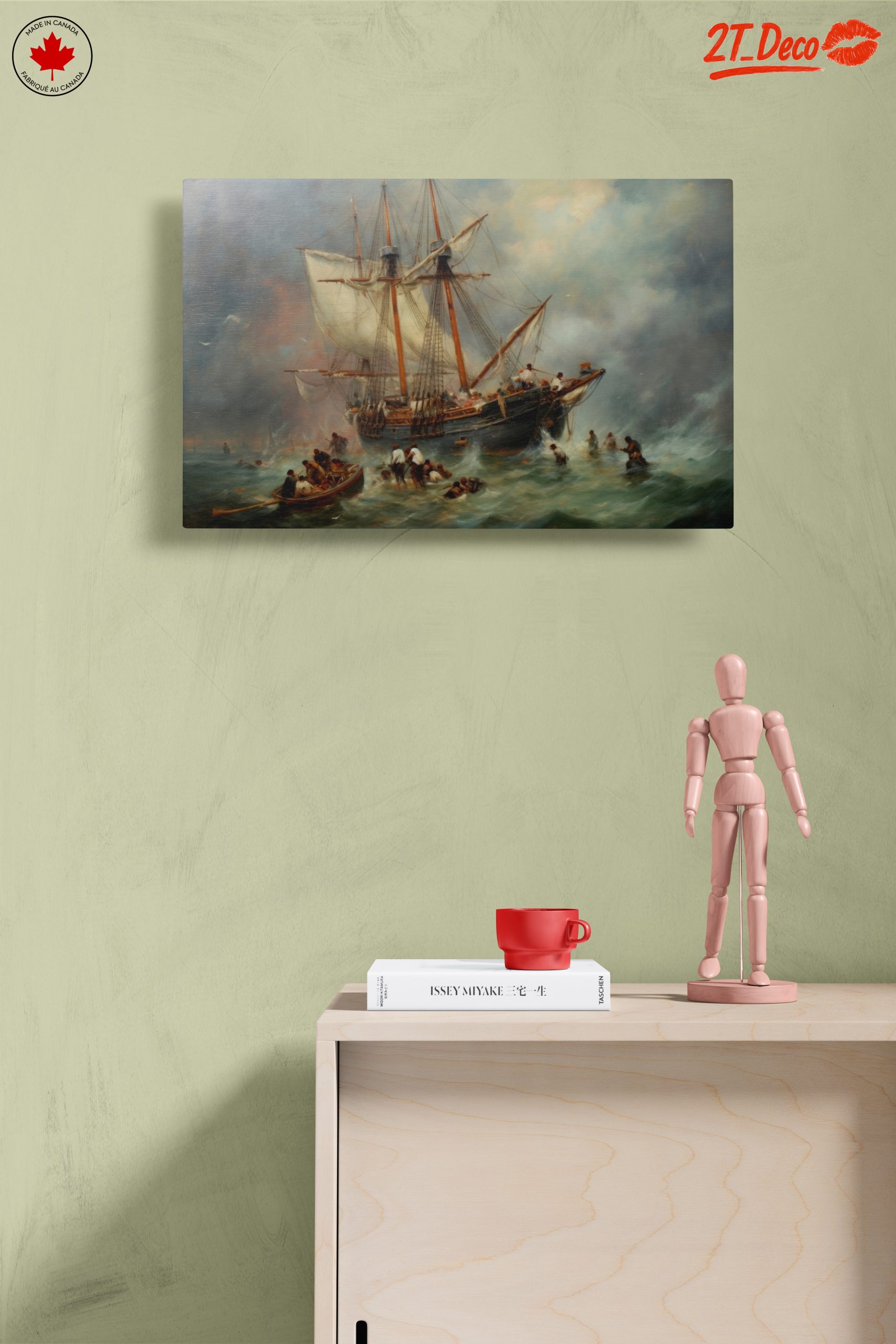 Dramatic Seascape with Ship in Storm - Image 14