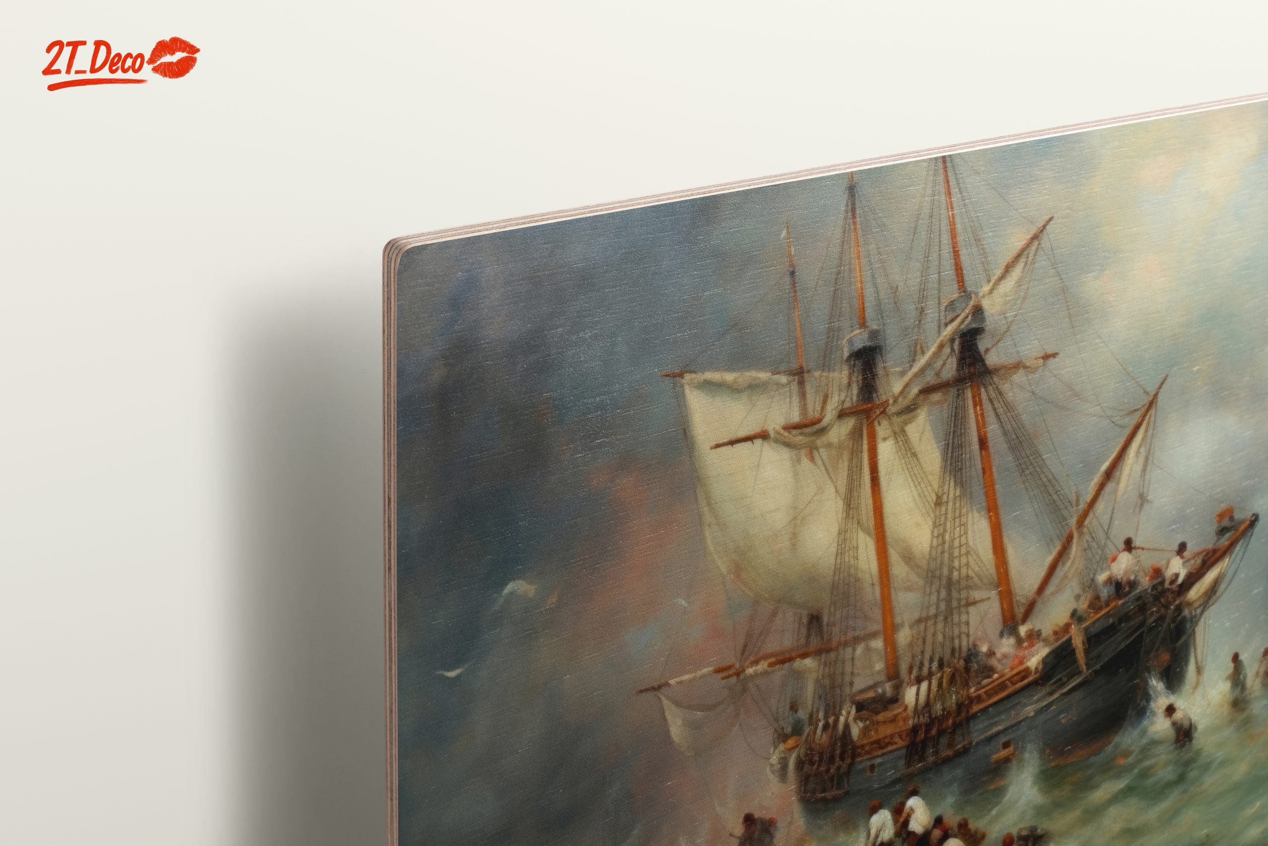 Dramatic Seascape with Ship in Storm - Image 15