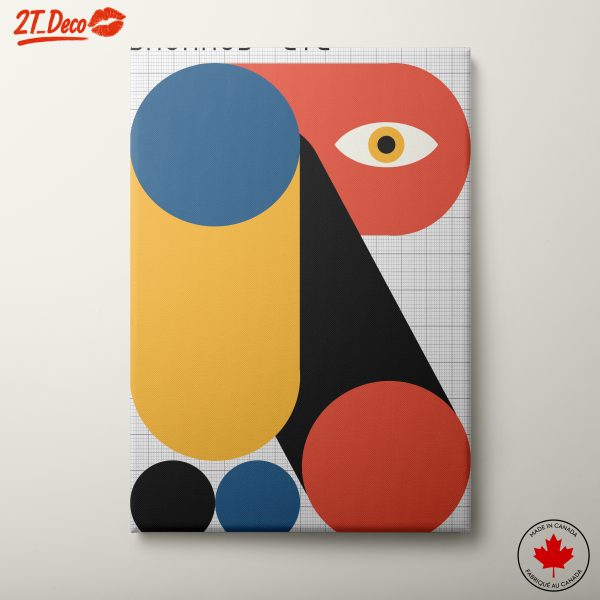 Geometric Abstract Design with Eye Motif
