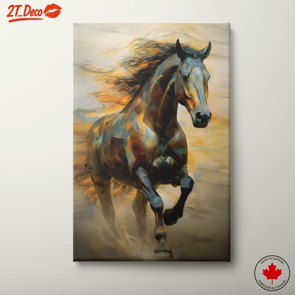 Vibrant Horse Art in Motion