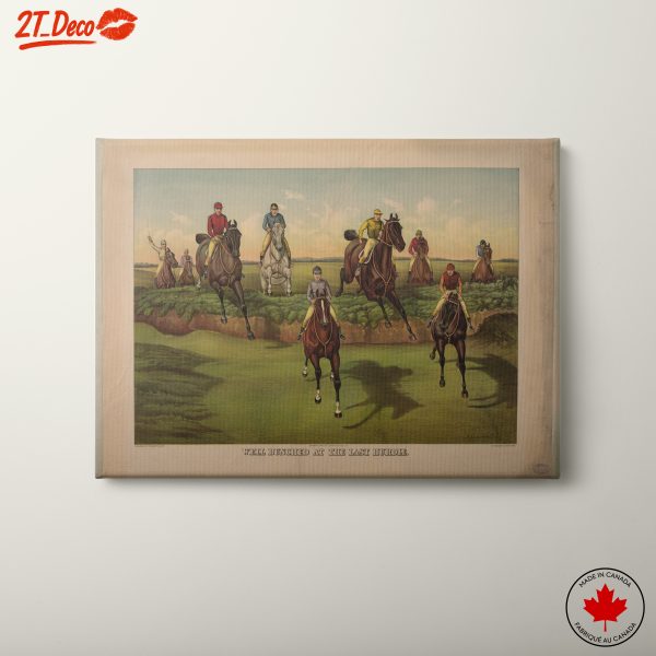 Exciting Horse Racing Action Artwork