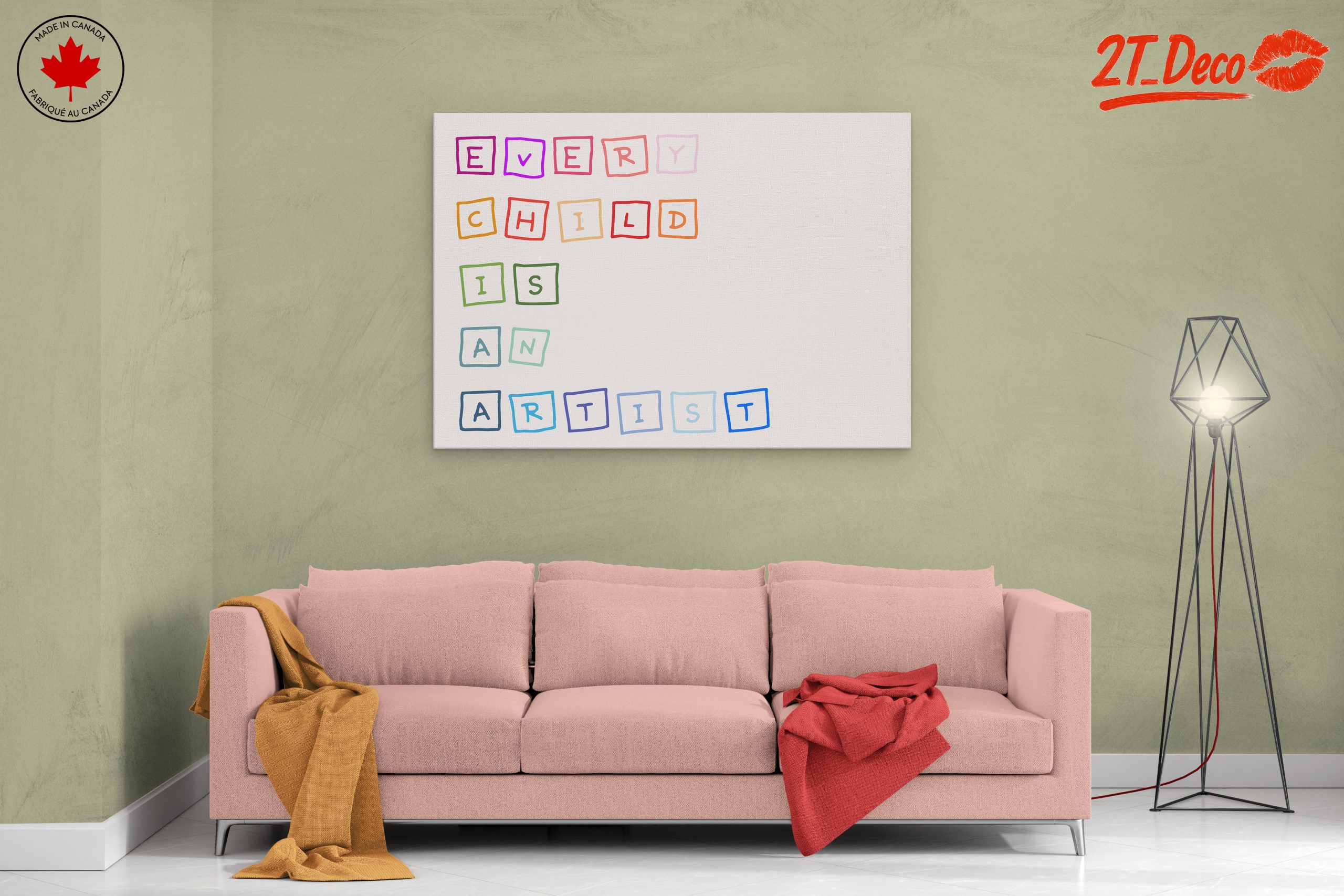 Every Child Is An Artist Inspirational Wall Art - Image 2