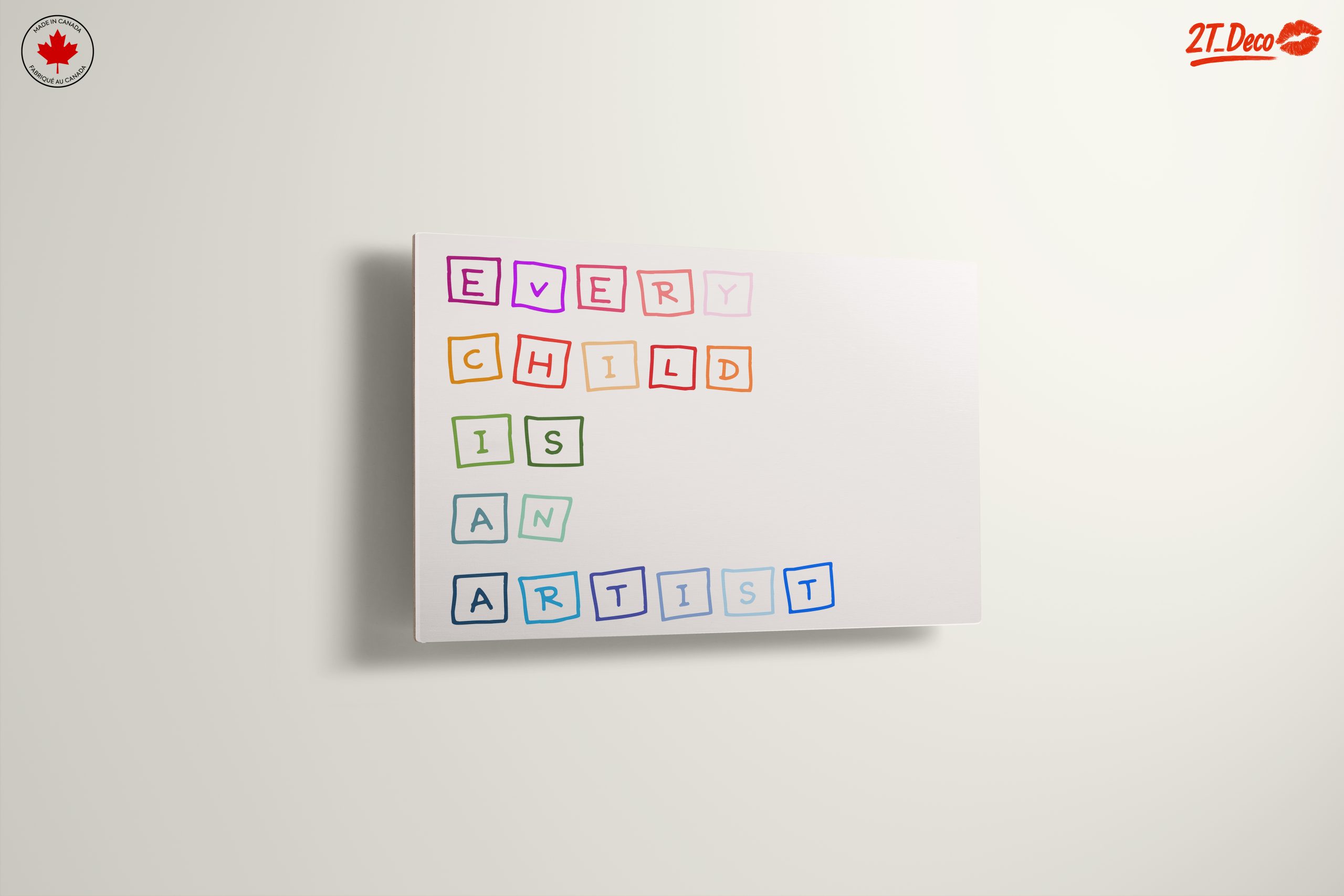 Every Child Is An Artist Inspirational Wall Art - Image 13