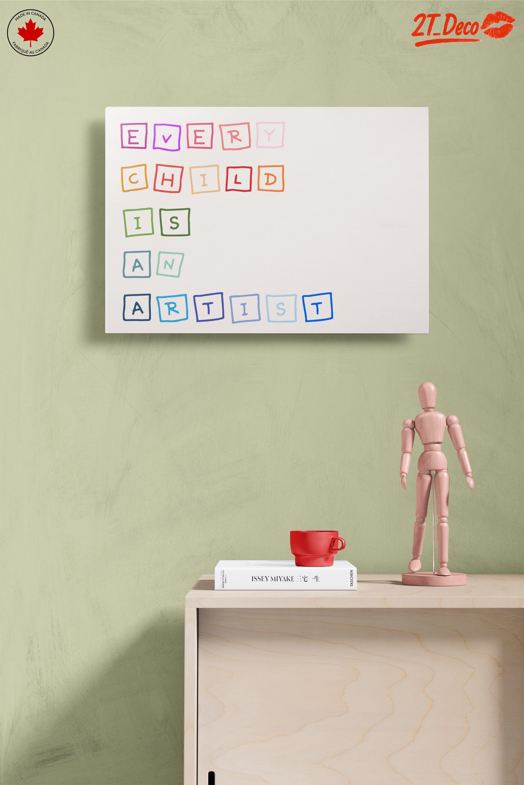 Every Child Is An Artist Inspirational Wall Art - Image 14