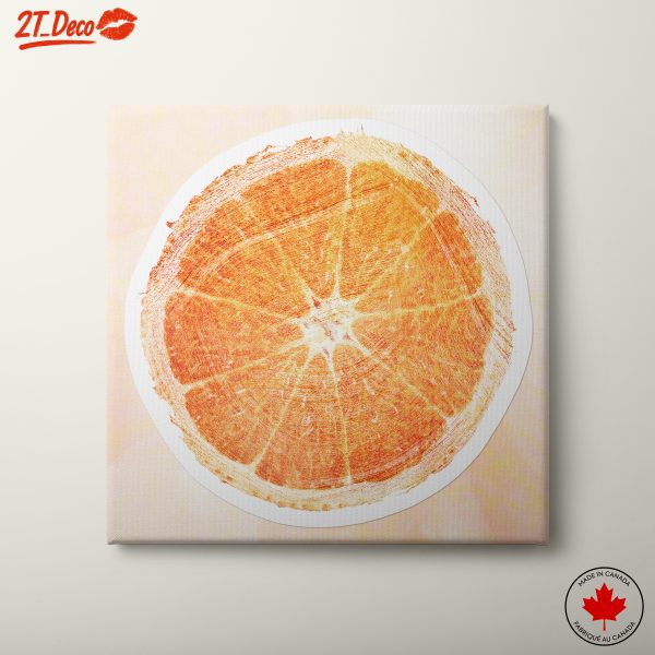 Stylized Orange Slice Art