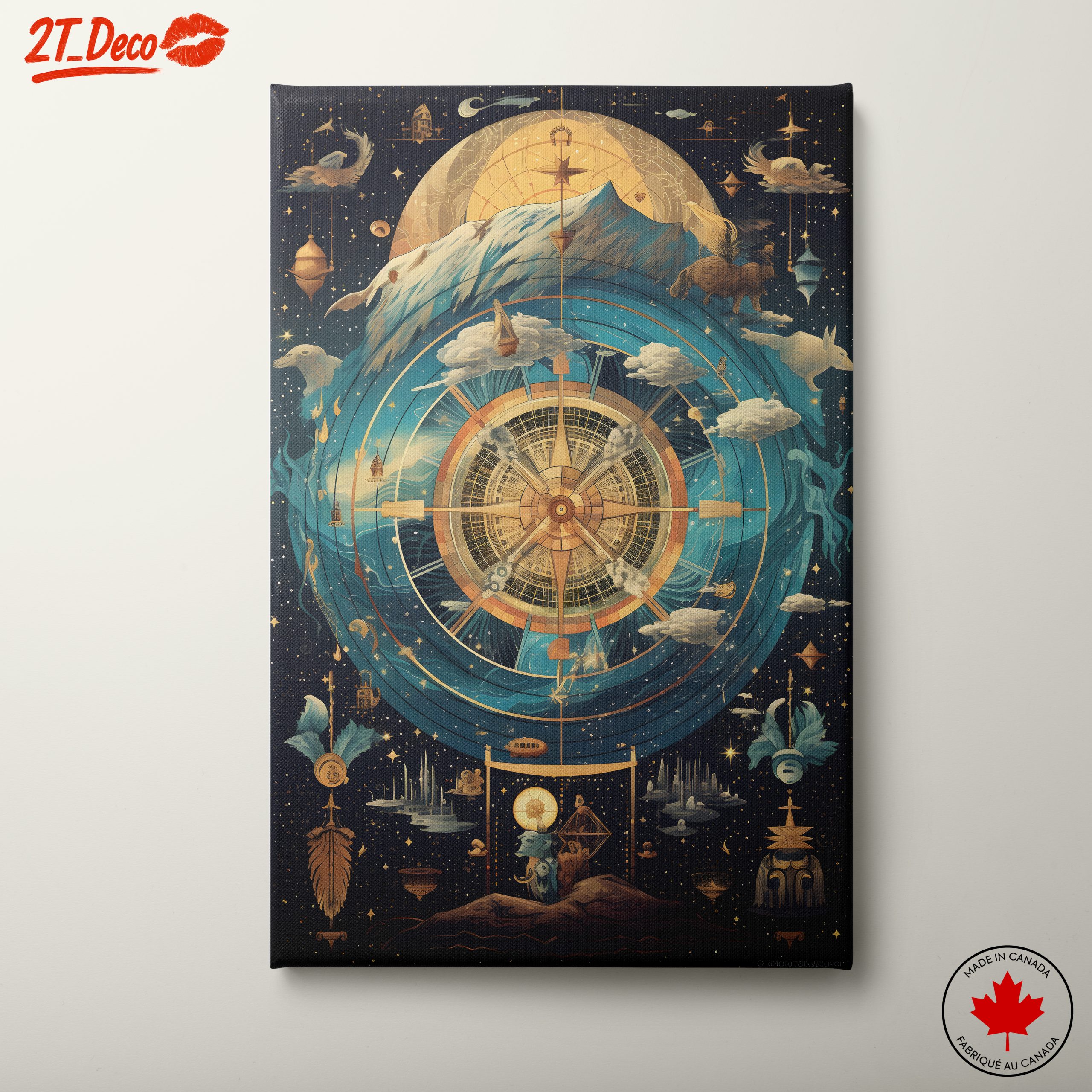 Cosmic Fantasy Art Featuring Celestial Elements