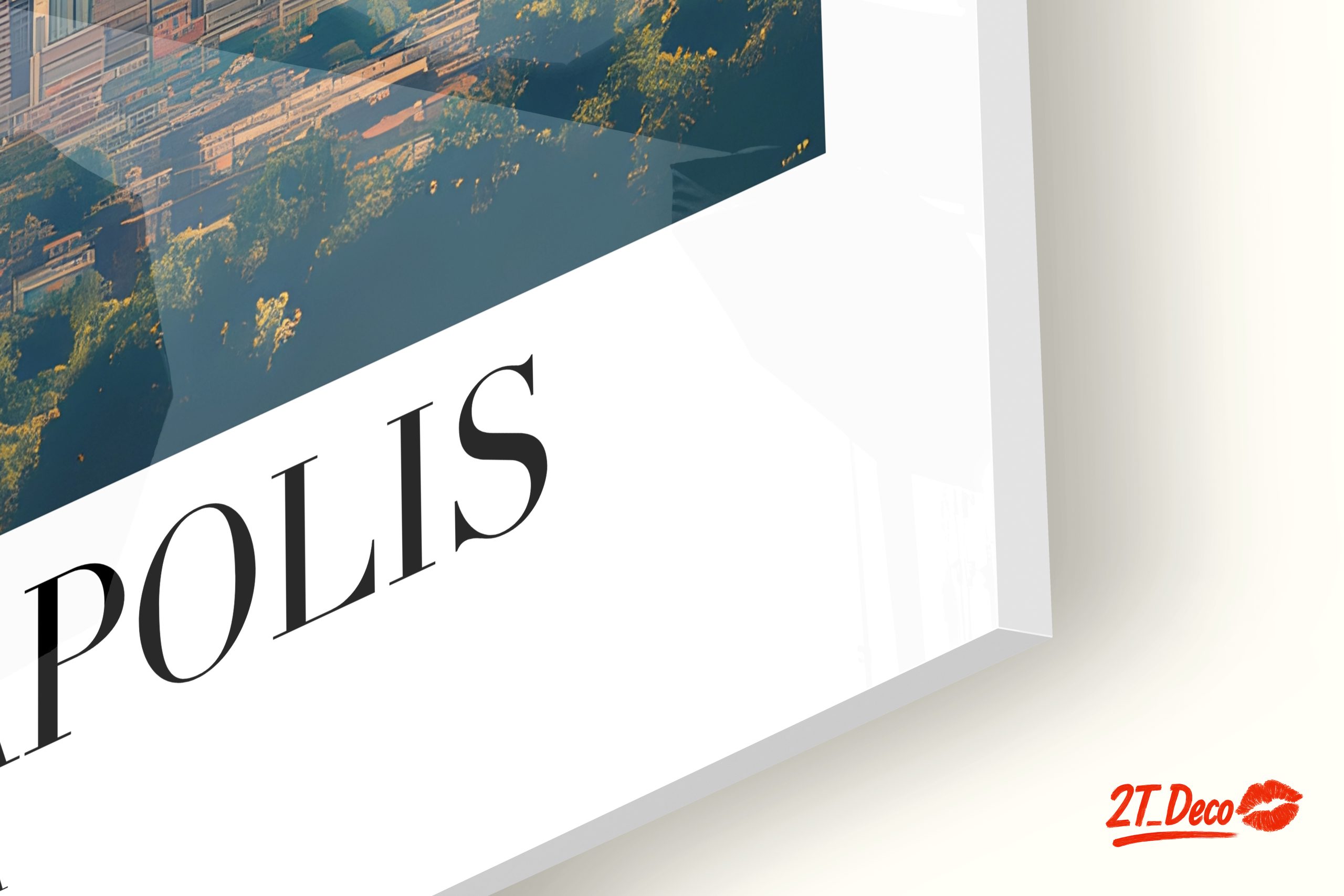 Stylized Minneapolis Cityscape Art - Image 9