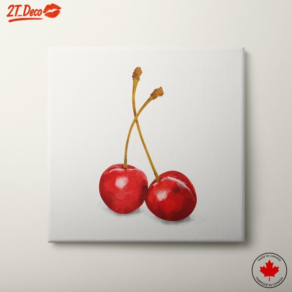 Stylized Abstract Cherry Art for Modern Decor