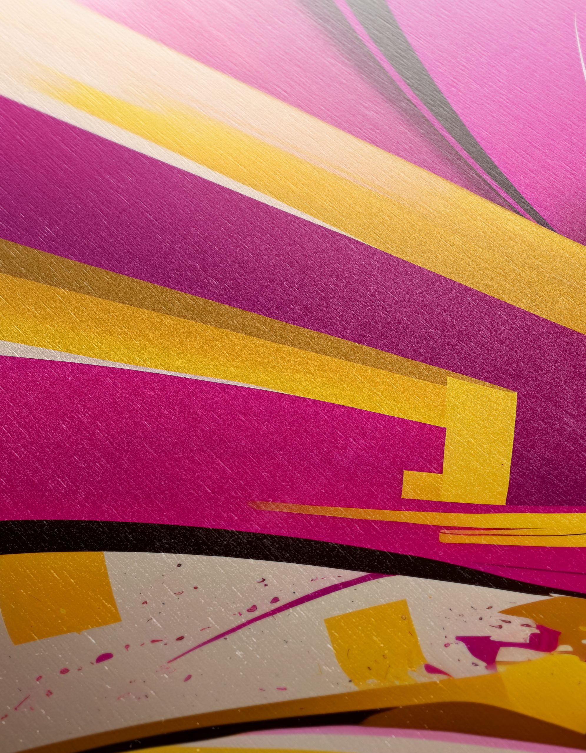 Vibrant Abstract Shapes in Pink and Yellow - Image 12