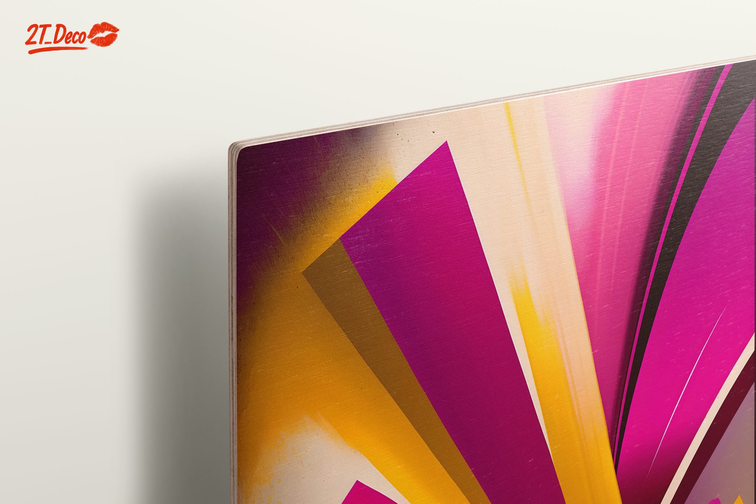 Vibrant Abstract Shapes in Pink and Yellow - Image 15