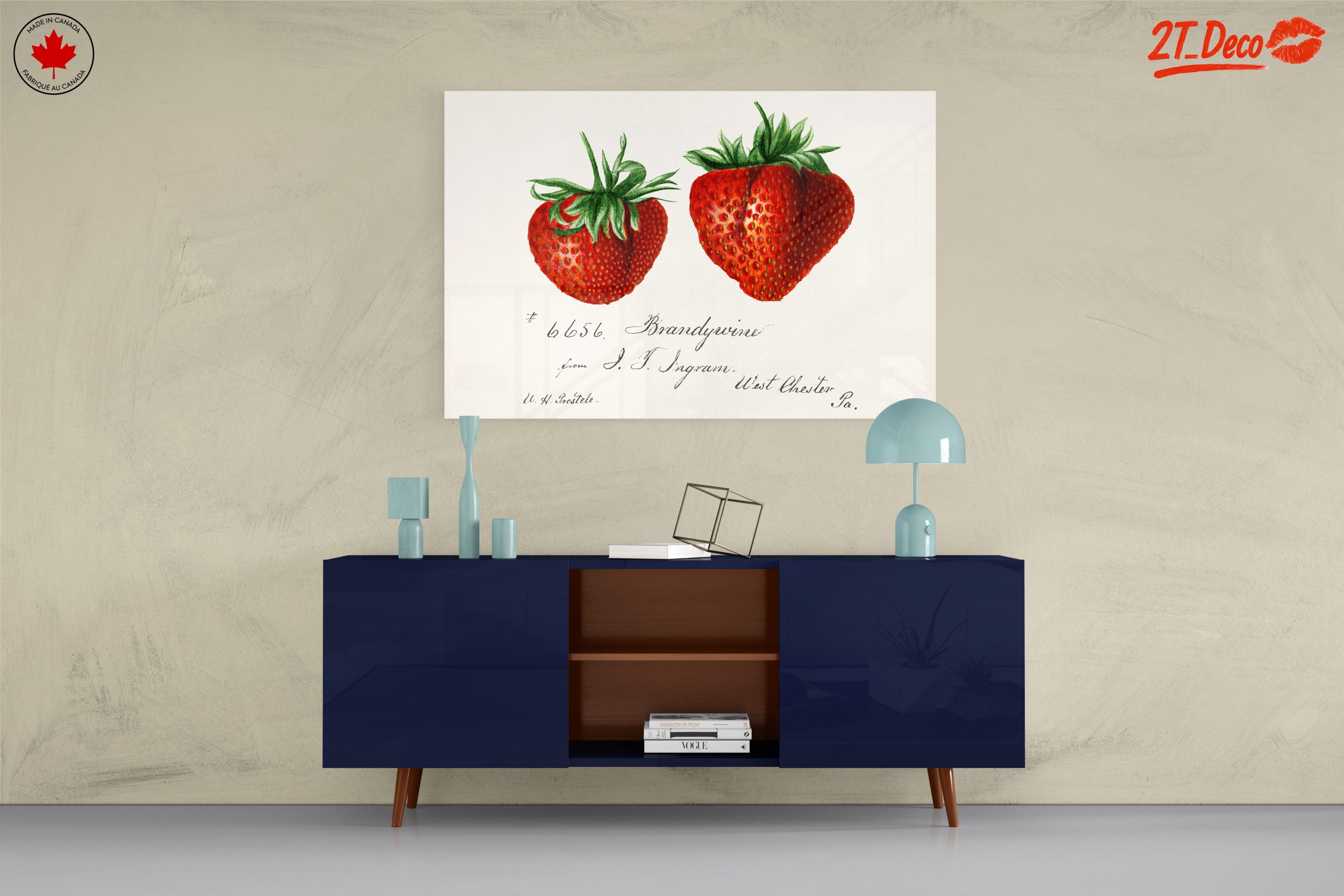 Brandywine Strawberry Botanical Illustration Art - Image 8