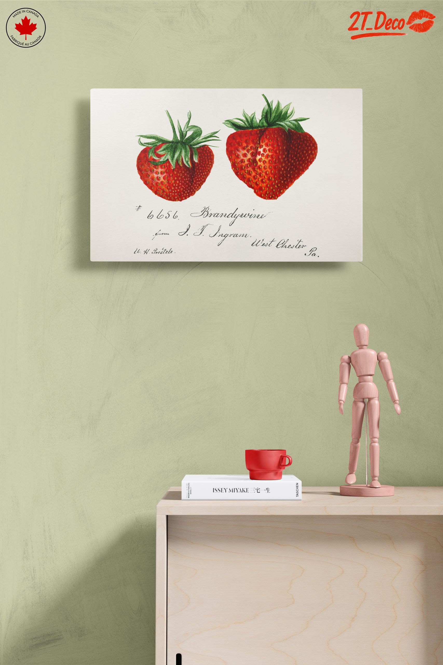 Brandywine Strawberry Botanical Illustration Art - Image 14
