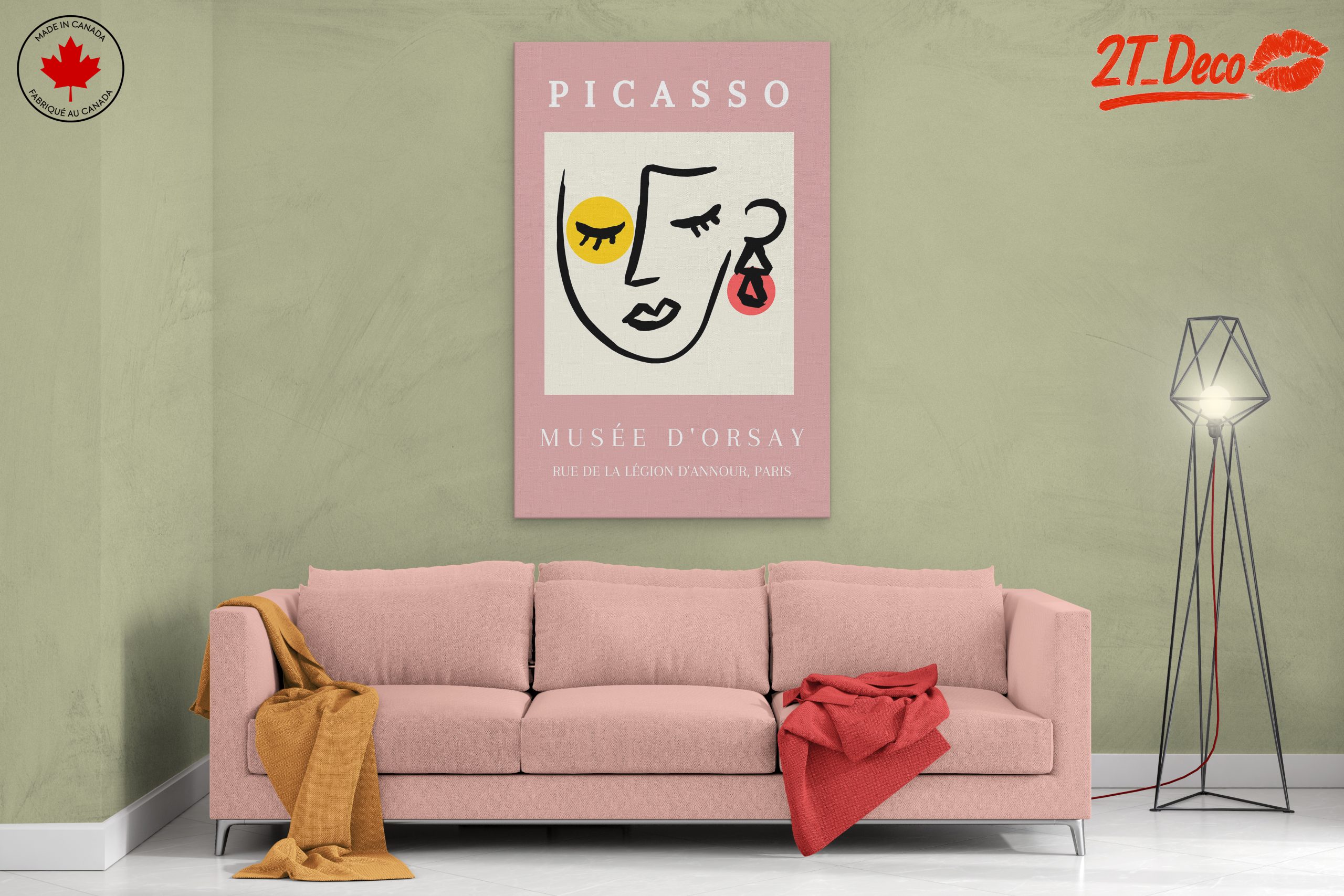 Modern Abstract Portrait by Picasso - Image 2