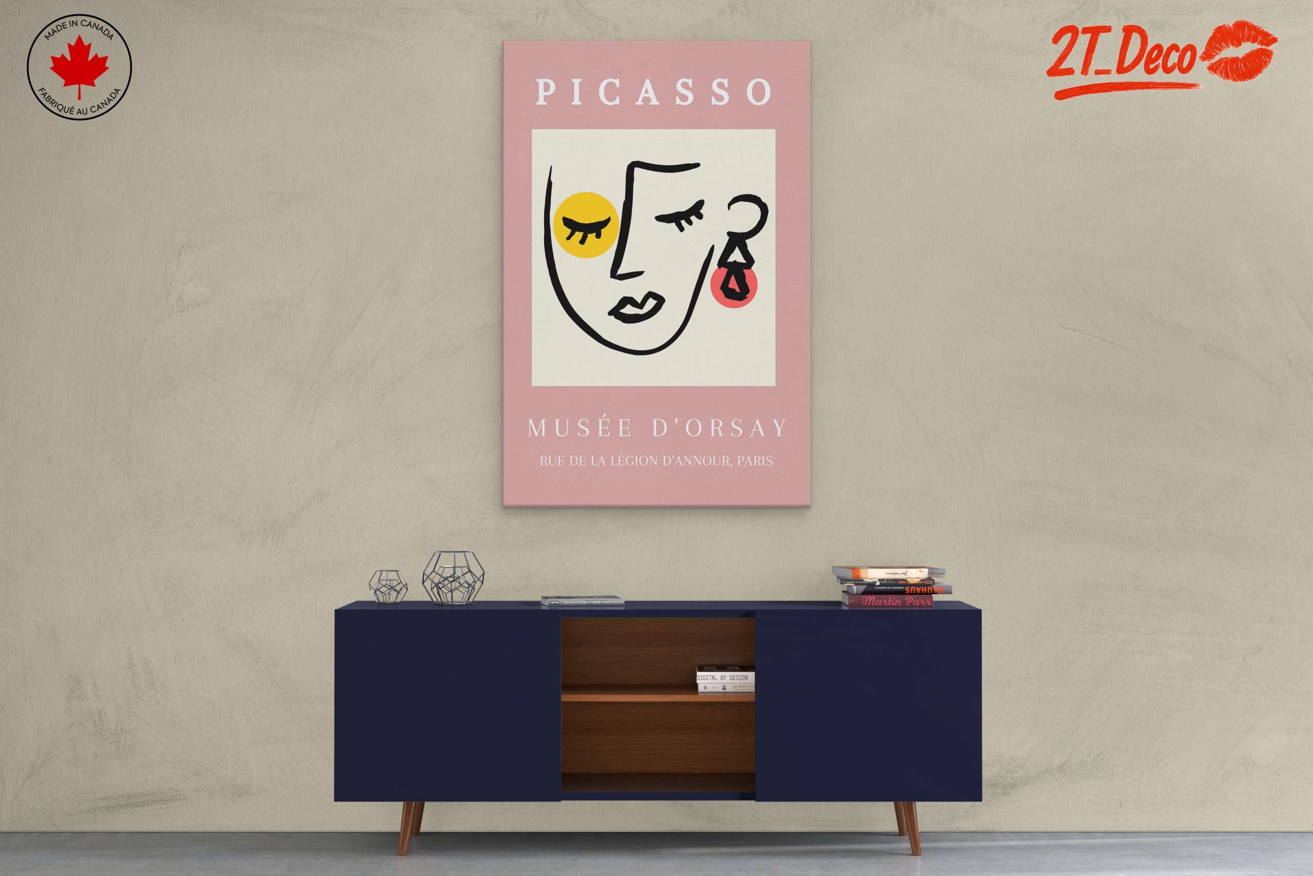 Modern Abstract Portrait by Picasso - Image 3