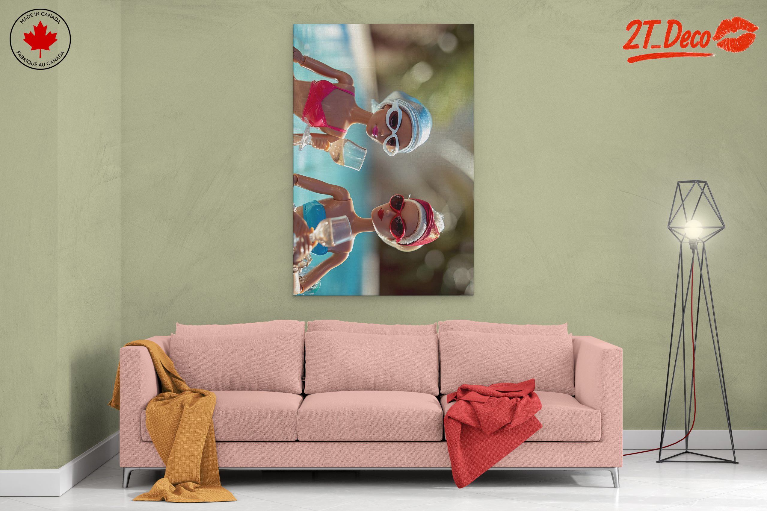 Stylized Dolls Relaxing by the Pool - Image 2