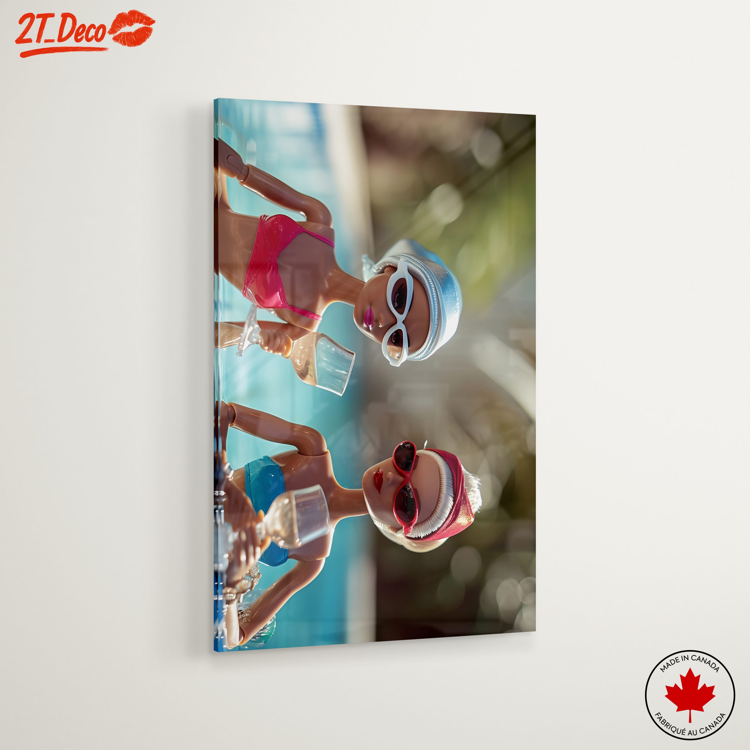 Stylized Dolls Relaxing by the Pool - Image 6