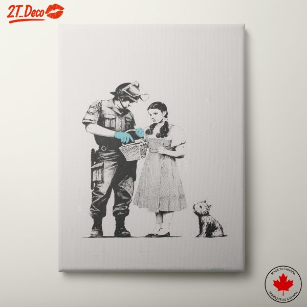 Police and Girl: Contemporary Social Commentary