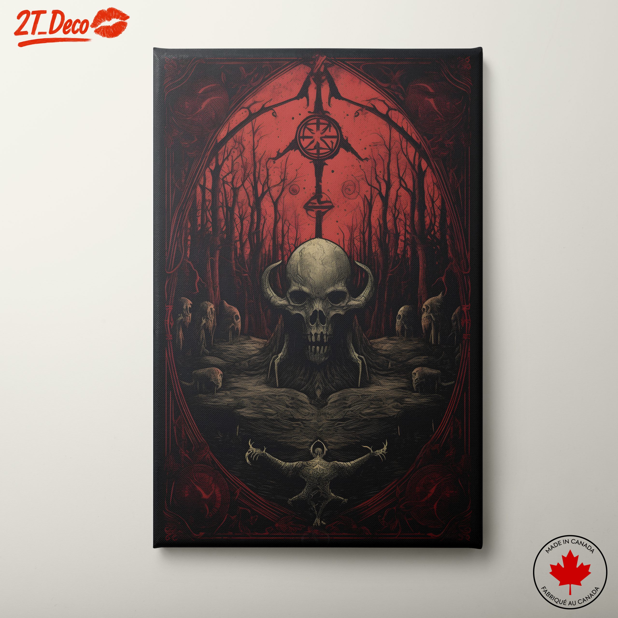 Skull and Dark Fantasy Art with Enigmatic Character