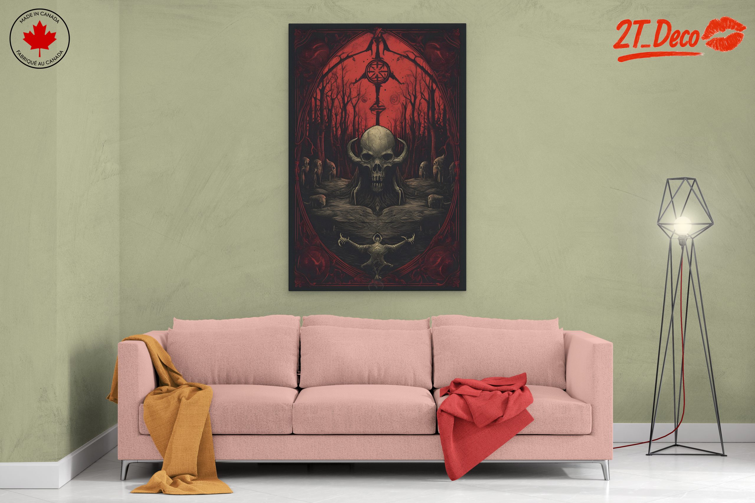 Skull and Dark Fantasy Art with Enigmatic Character - Image 2