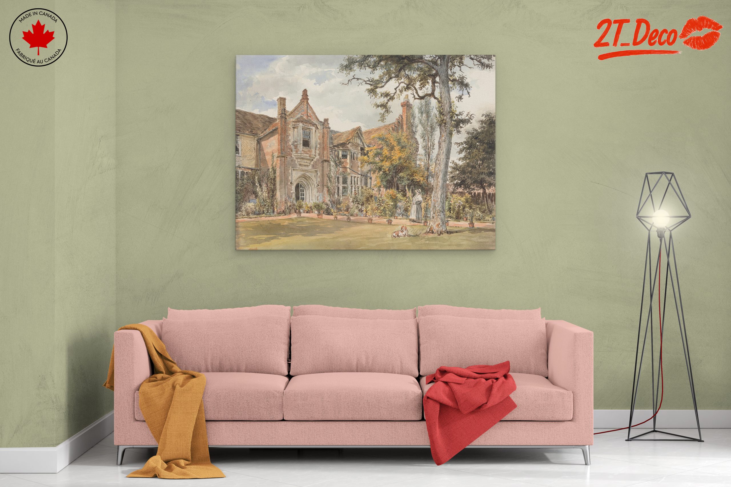 Charming Garden Architecture with Dog - Image 2