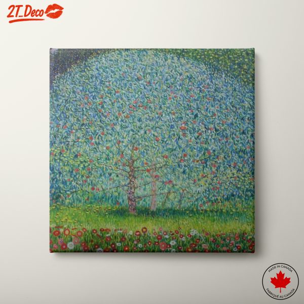 Vibrant Floral Landscape with Trees
