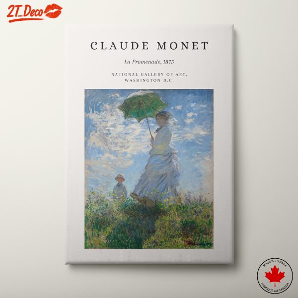 Claude Monet La Promenade Beautiful Impressionist Art