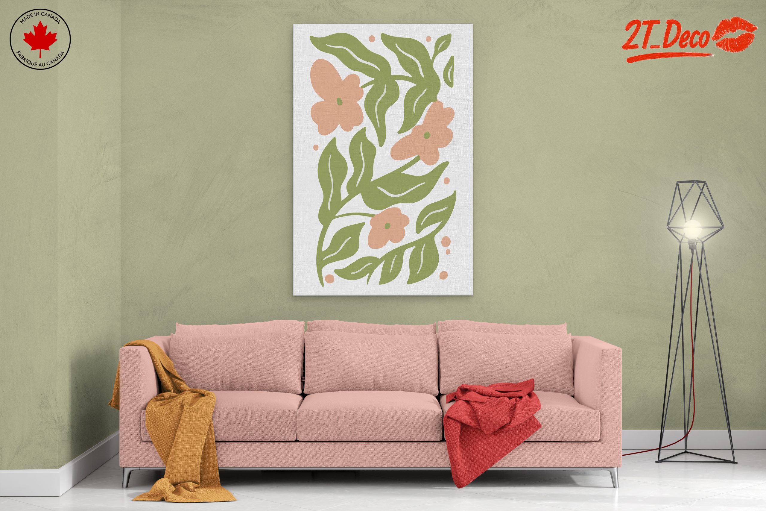 Abstract Floral Composition with Soft Colors - Image 2