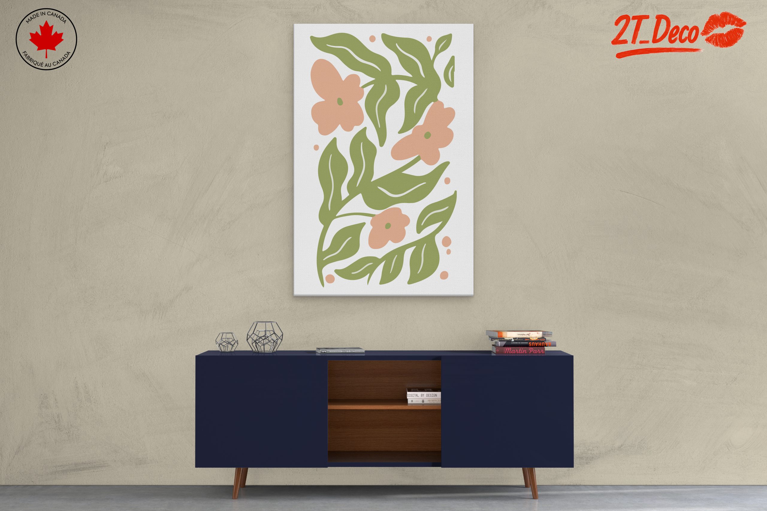 Abstract Floral Composition with Soft Colors - Image 3