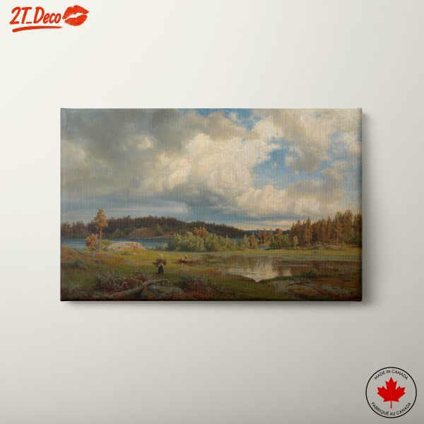 Serene Abstract Landscape with Lush Nature