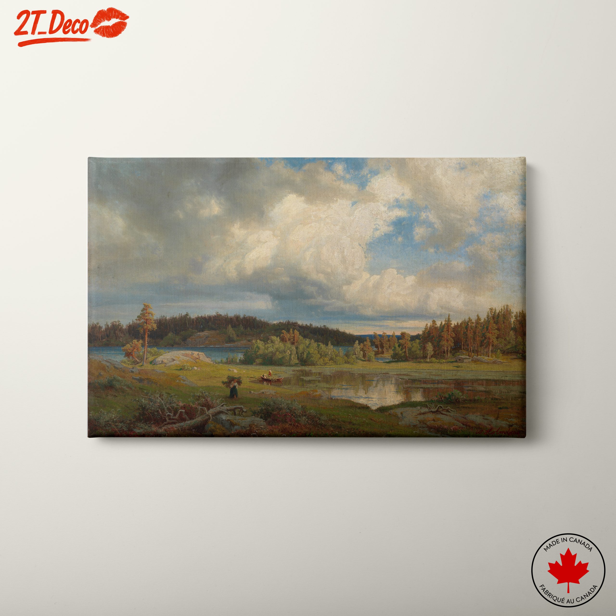 Serene Abstract Landscape with Lush Nature
