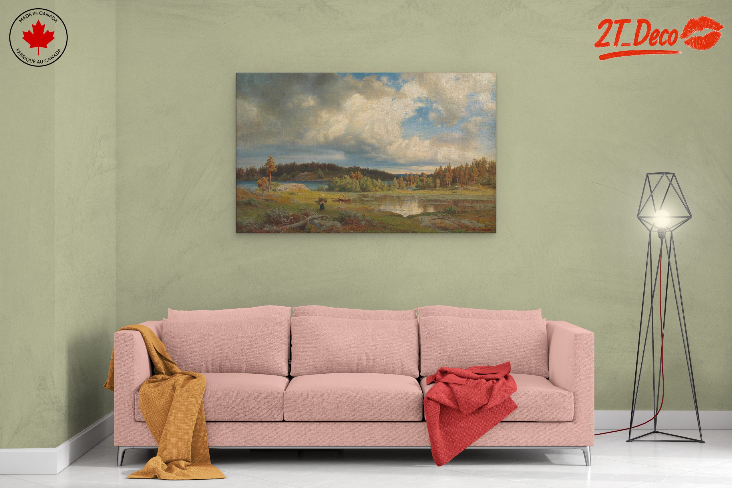Serene Abstract Landscape with Lush Nature - Image 2
