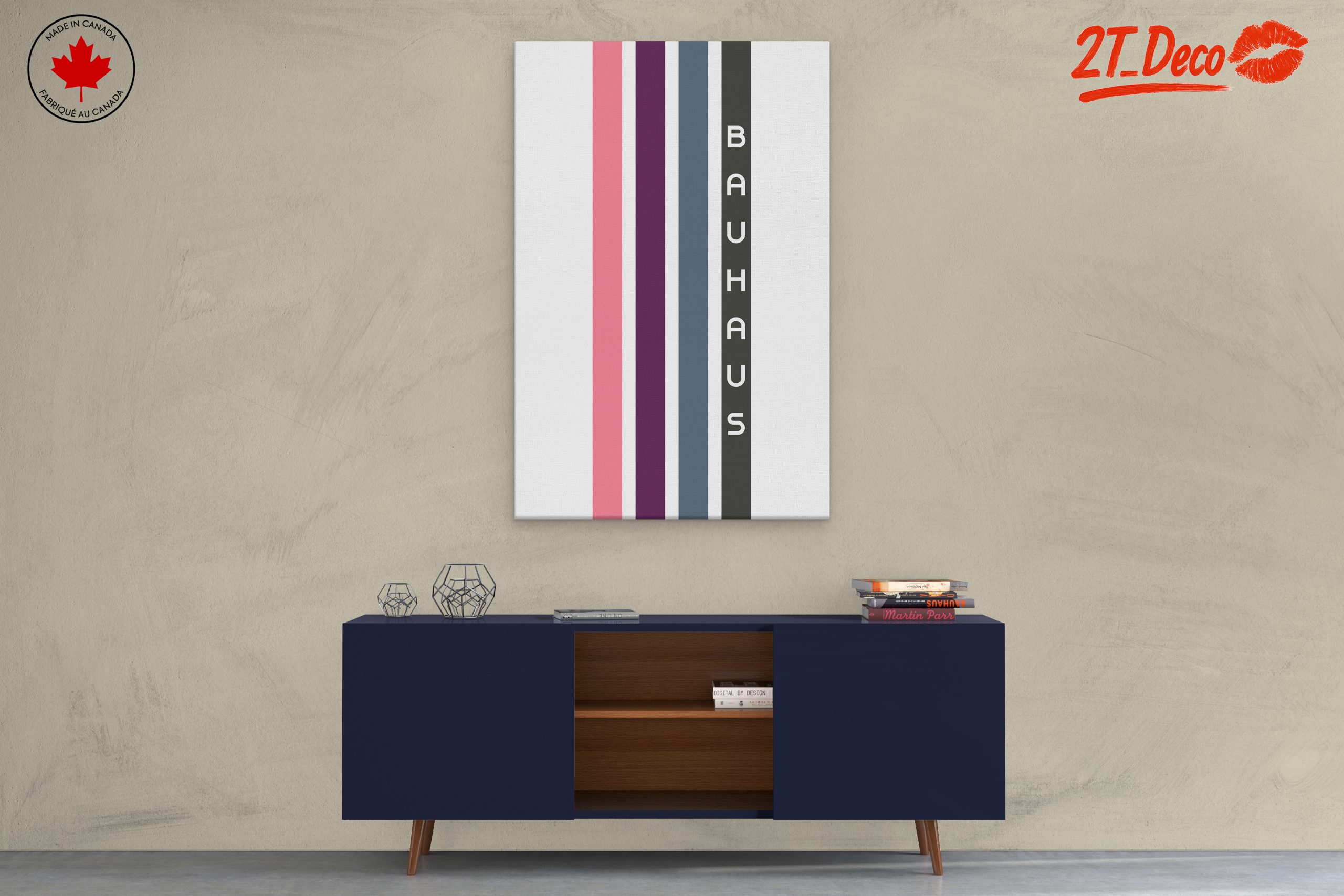 Modern Bauhaus Geometric Wall Art - Image 3