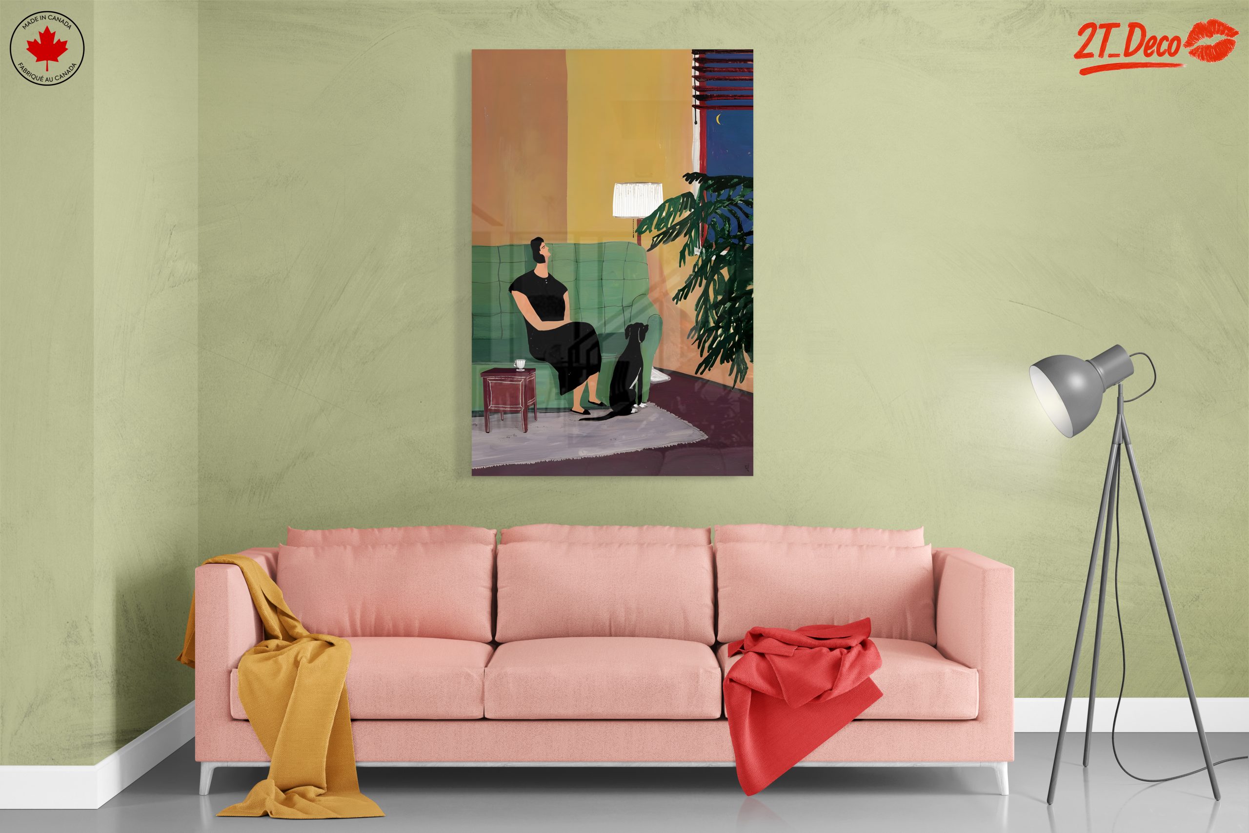 Contemporary Portrait of a Woman and Dog - Image 7