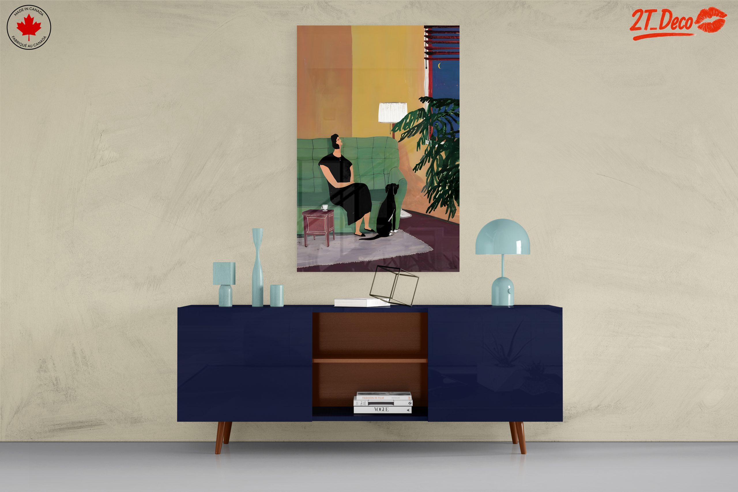 Contemporary Portrait of a Woman and Dog - Image 8