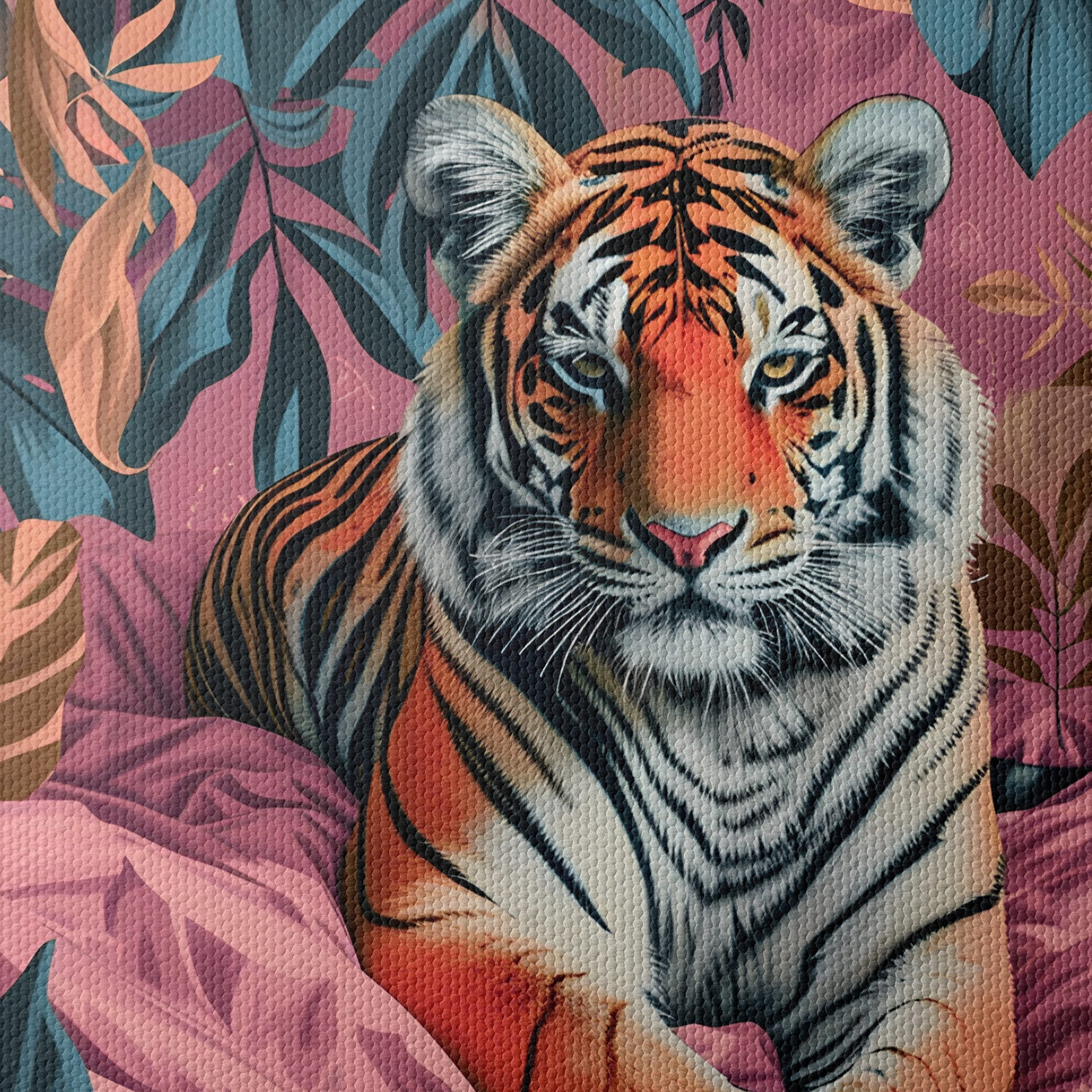 Stylized Tiger in Tropical Leaves - Image 4